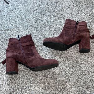 Franco Sarto suede Pamela bootie